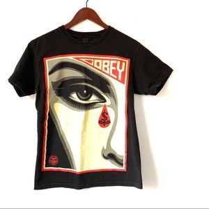 Men’s Small Obey T-shirt Black Short Sleeve